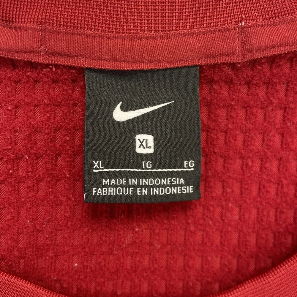 Nike Alabama Crimson Tide On Field Pullover Mens XL Waffle Knit Sweater Y2k Red